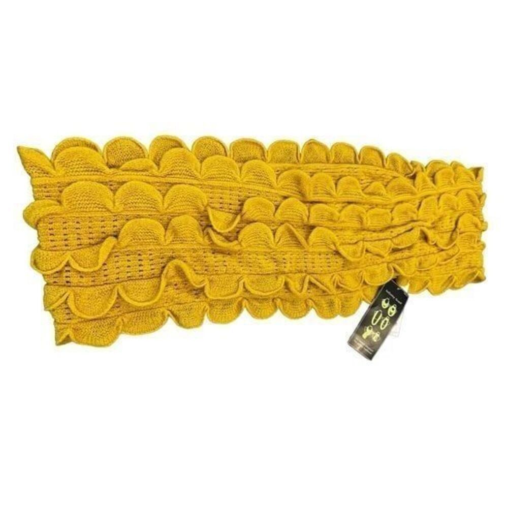 FASHION ANN & EVA YELLOW trendy scarf wrap